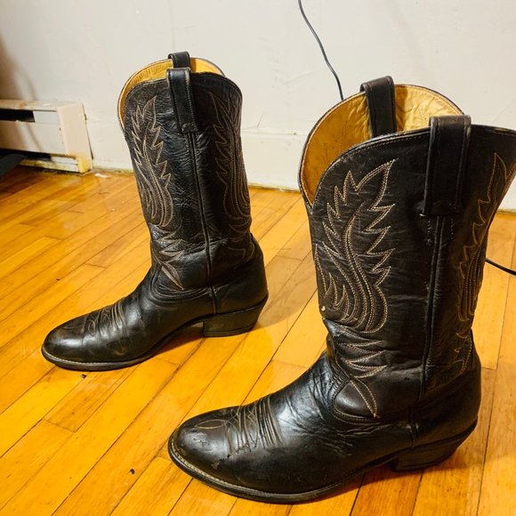 Vintage men cowboy boots size 10